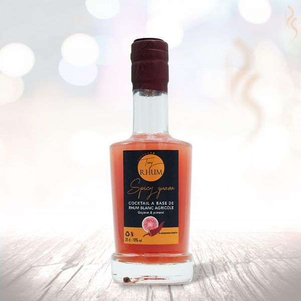 tiny rhum spicy guava cocktail rhum agricole mini bouteille