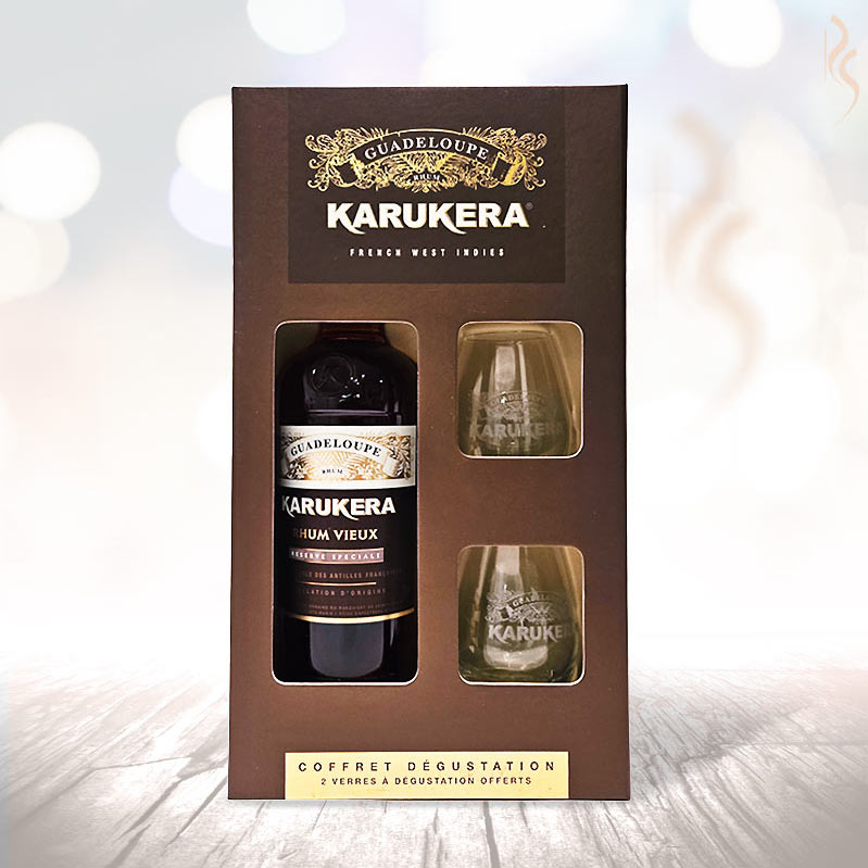 Karukera - Coffret 2 verres - Rhum vieux agricole